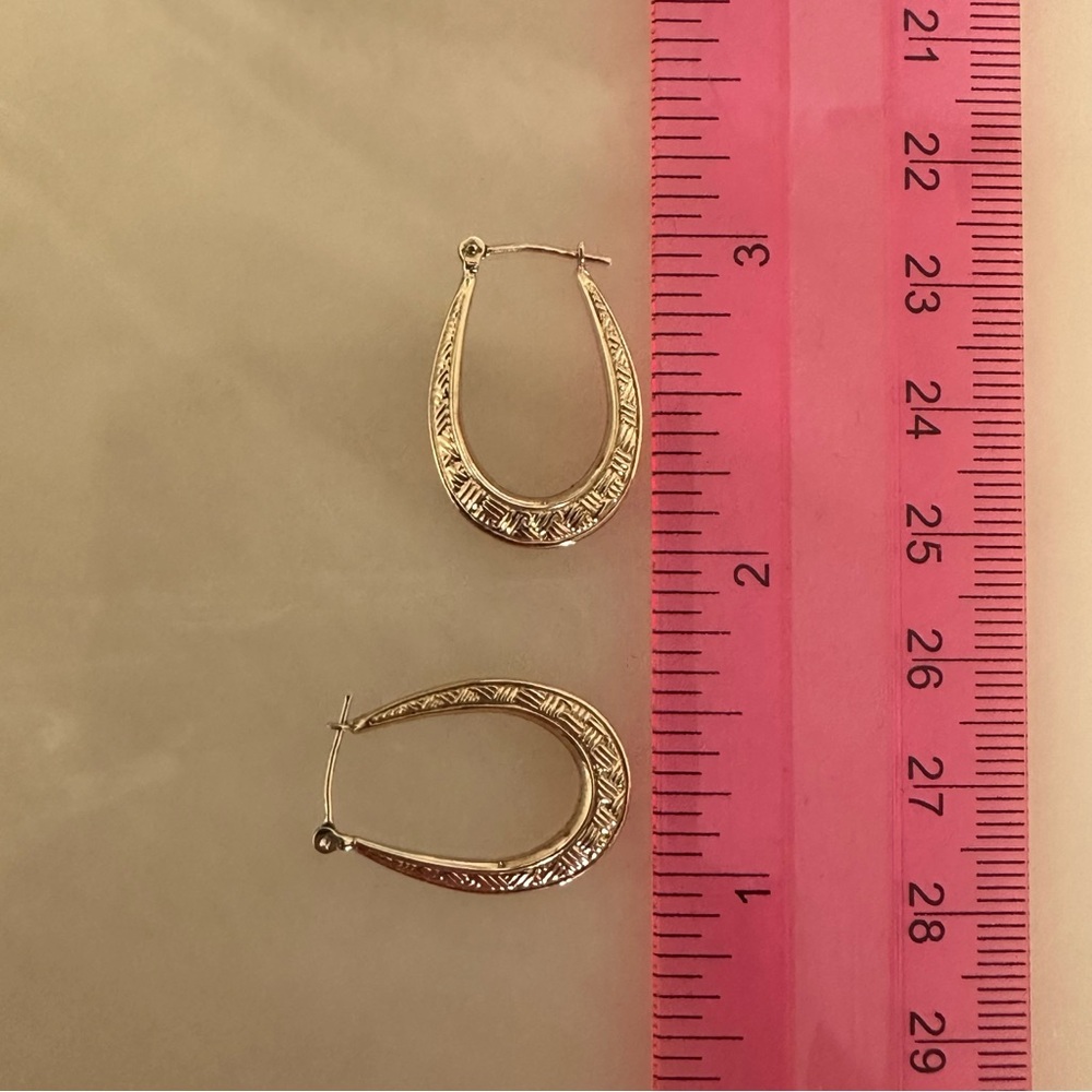 10k Solid Gold Earrings - Picture 5 of 14